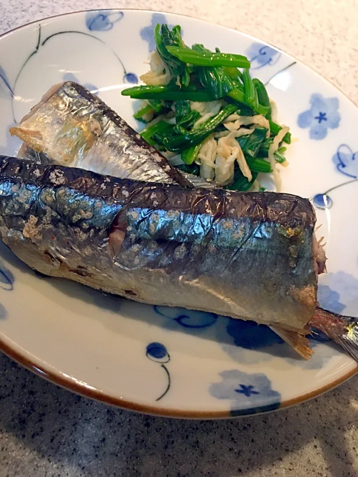 秋刀魚のピンク岩塩焼き✨|てんてんさん