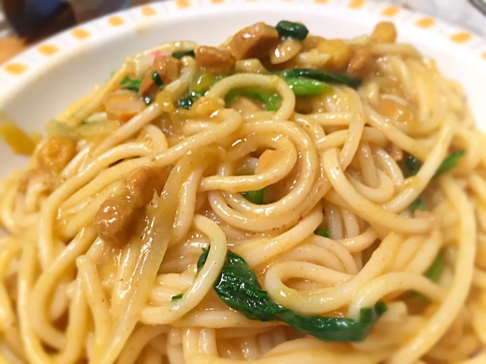 今週のおすすめ、和風ポークカレースパゲティー🍝|buhizouさん