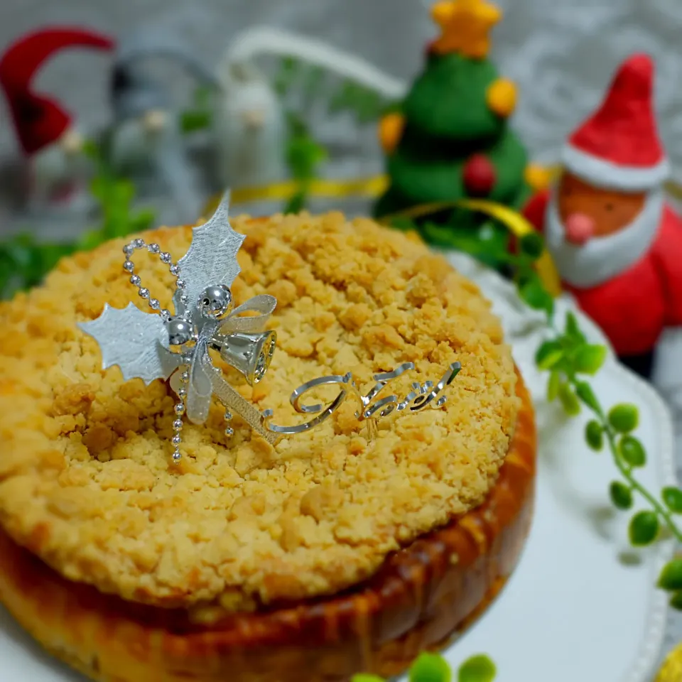 Snapdishの料理写真:アップルクランブルケーキ🍎🎅|picchinさん