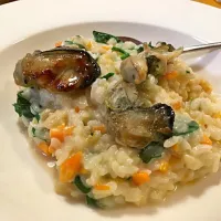 ご飯で作る牡蠣の簡単リゾット|シンリーさん