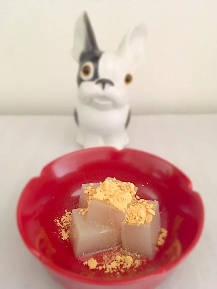 十割蕎麦の茹で汁に寒天を混ぜてゼリーを作りました|Chocolatakさん