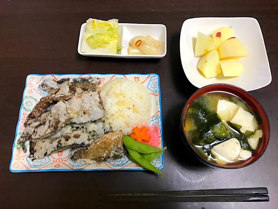 秋刀魚竜田揚げ&ジンジャーライス|やすかさん