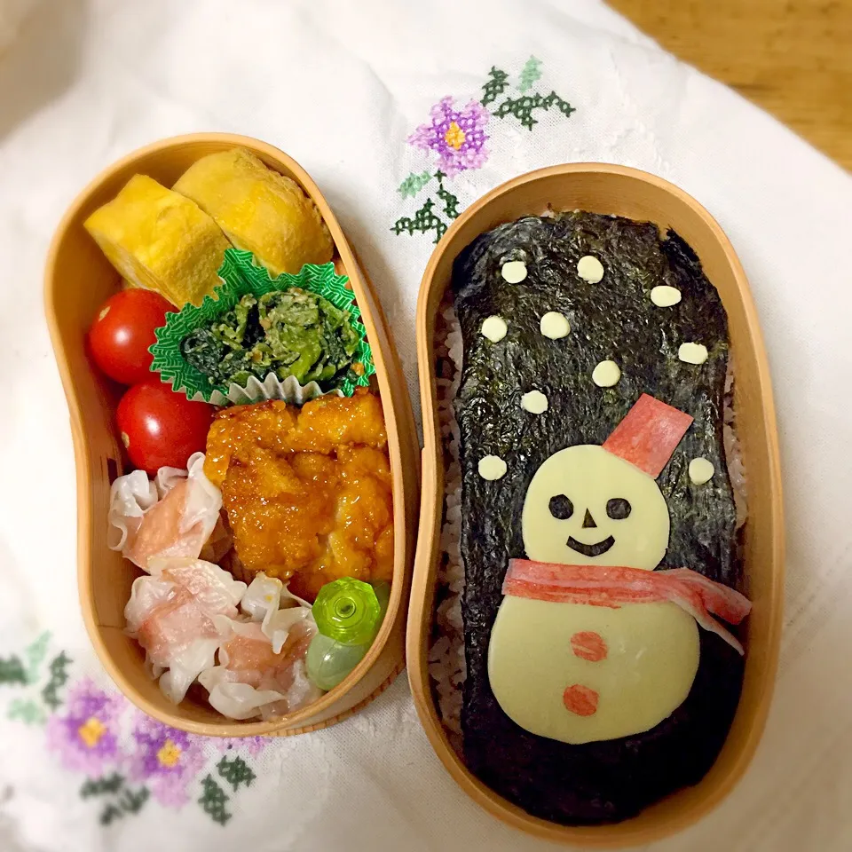 雪だるまのお弁当|ericatさん