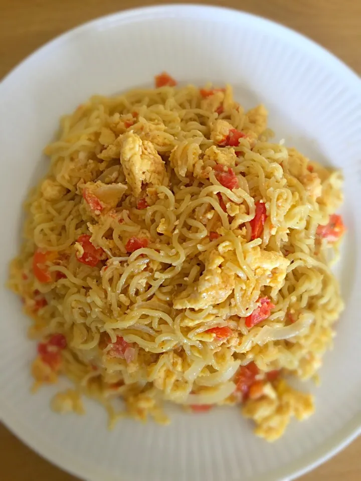 Noodles with egg #healthy #holidays/celebrations #bee akfast/brunch|esther brownさん