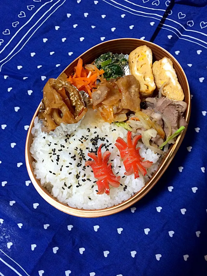 Snapdishの料理写真:芸のない お弁当|にゃおさん