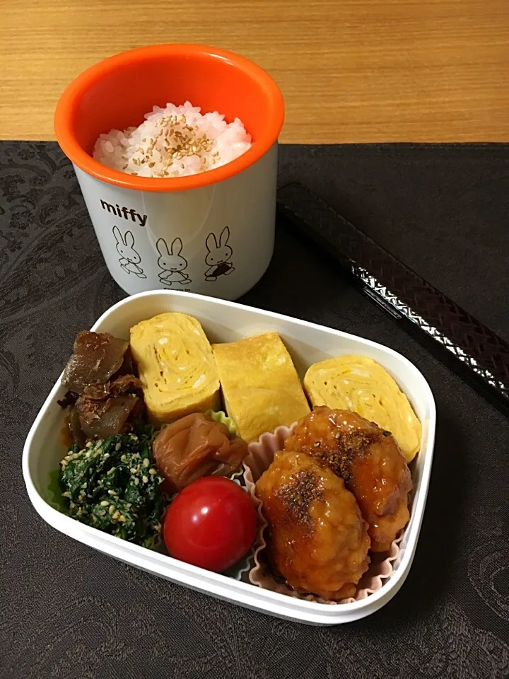 Snapdishの料理写真:とりつくね弁当|csigapogiさん