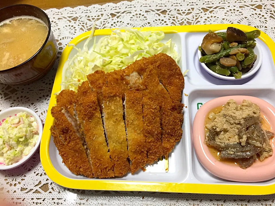 我が家のトンカツ定食|ベジさんさん