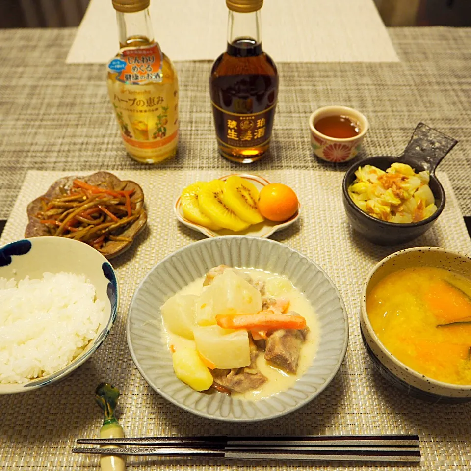 大根と豚肉の酒かす煮|はらしおりさん