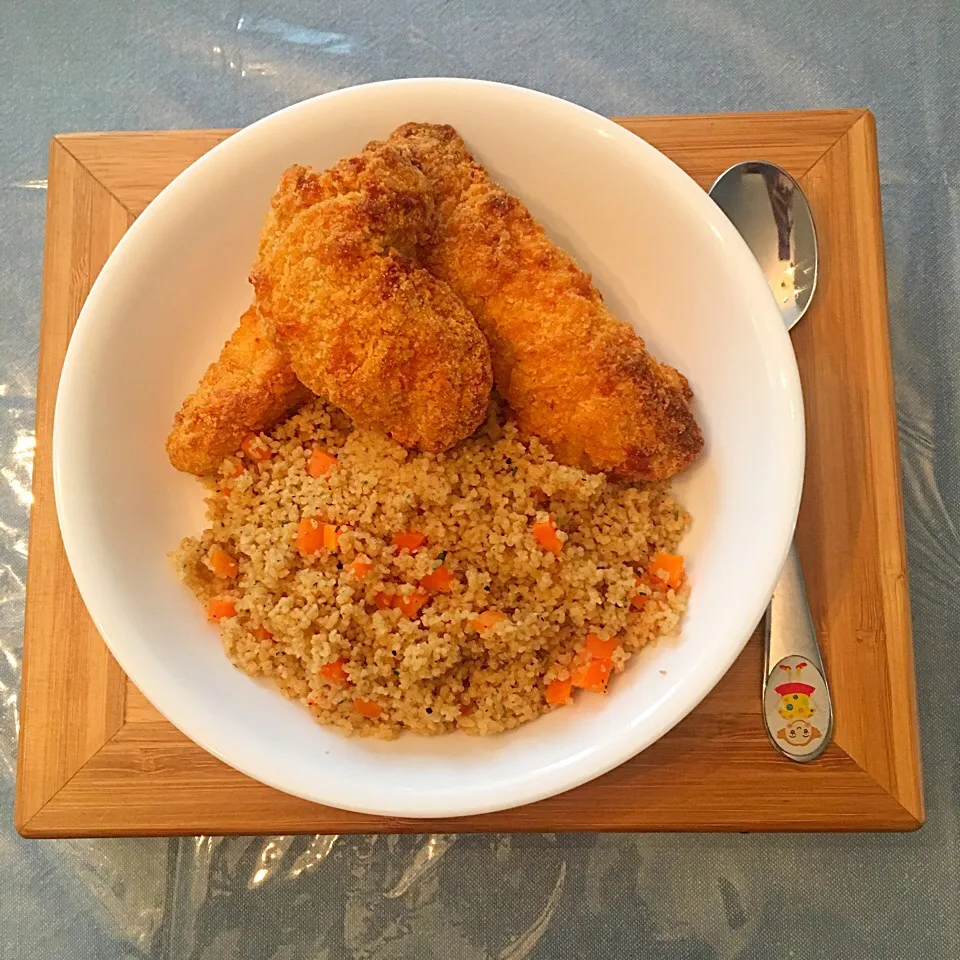 Wheat CousCous With Chicken Tenders🐔|Lukkaew_Lkさん