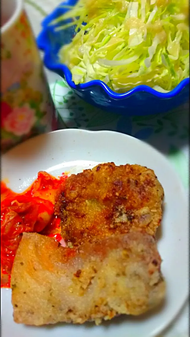 Snapdishの料理写真:唐揚げ🐣 ハーブ塩orカレー🍛|メイメイda.さん