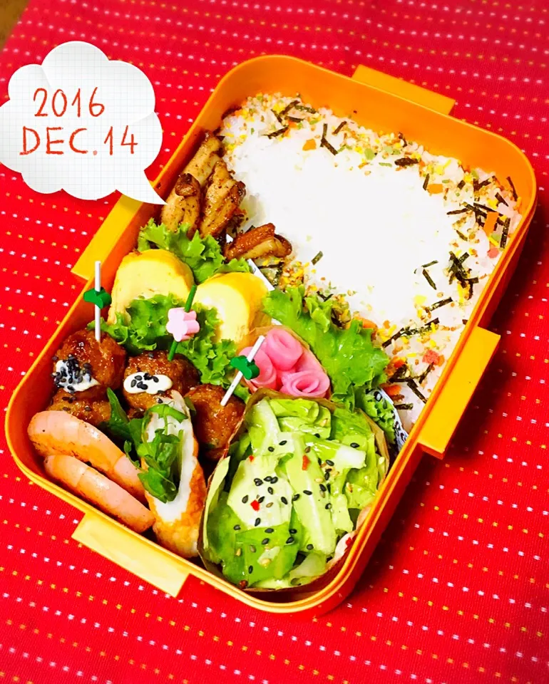 高校生男子のがっつり弁当.ﾟ٩(๑⃙⃘˙ᵕ˙๑⃙⃘)۶:.｡|おざMAMAさん