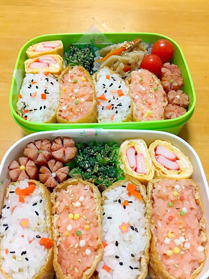 12/14のお弁当 #いなり寿司|ミオリさん