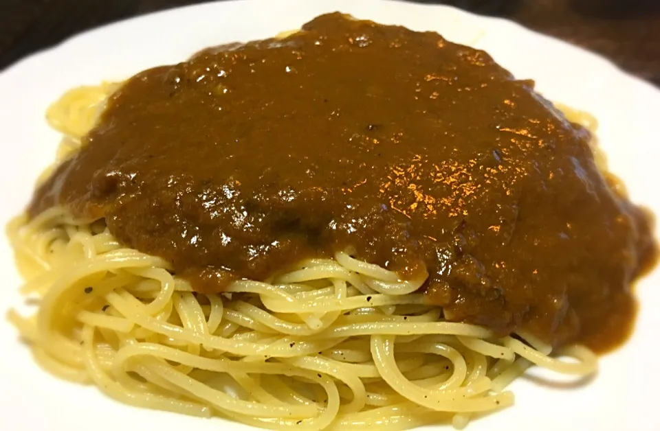 お酒を飲んだ翌日は〜🎶🎶
「カレースパ(インデアンカレー風❓)」|muutさん