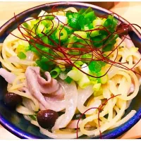 Snapdishの料理写真:お鍋一つで簡単、美味しい和風パスタ|そやじさん