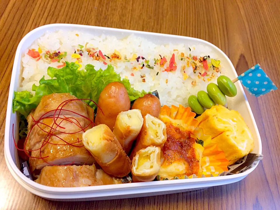 Snapdishの料理写真:今日のお弁当🍱
鶏チャーシュー|ゆっきーさん