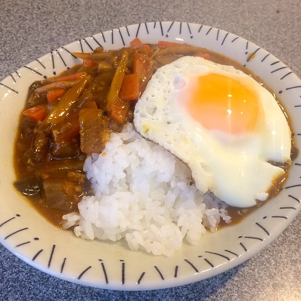 おはようございます。
朝ごはんは、ファイバーカレー目玉焼きのせ。根菜は身体を温めてくれます。生姜もたっぷり入って、風邪予防にぴったり( ◠‿◠ )|ユキ❄︎ミライさん