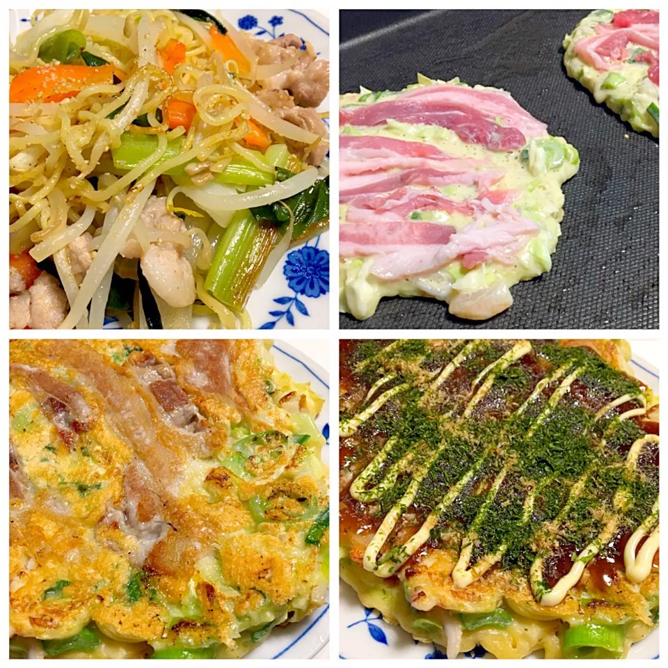 塩焼きそばとお好み焼き|しーさん