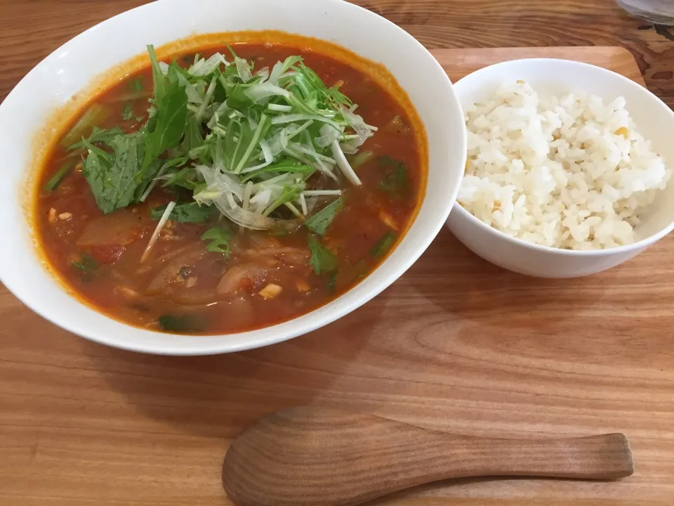 スタンダードトマト麺・五穀米🍜|まさとさん