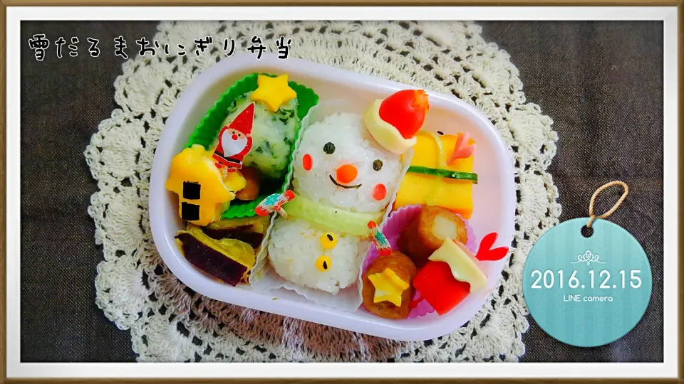 雪だるまおにぎり弁当⛄🎄|ゆうさん