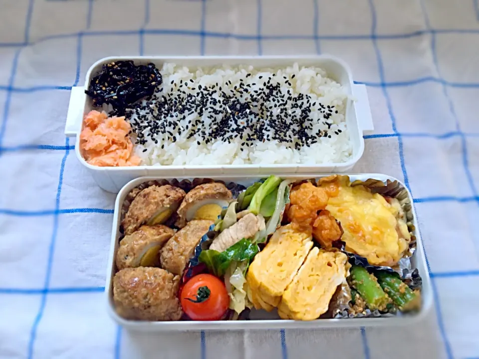 Snapdishの料理写真:男子高校生のお弁当|ベスさん