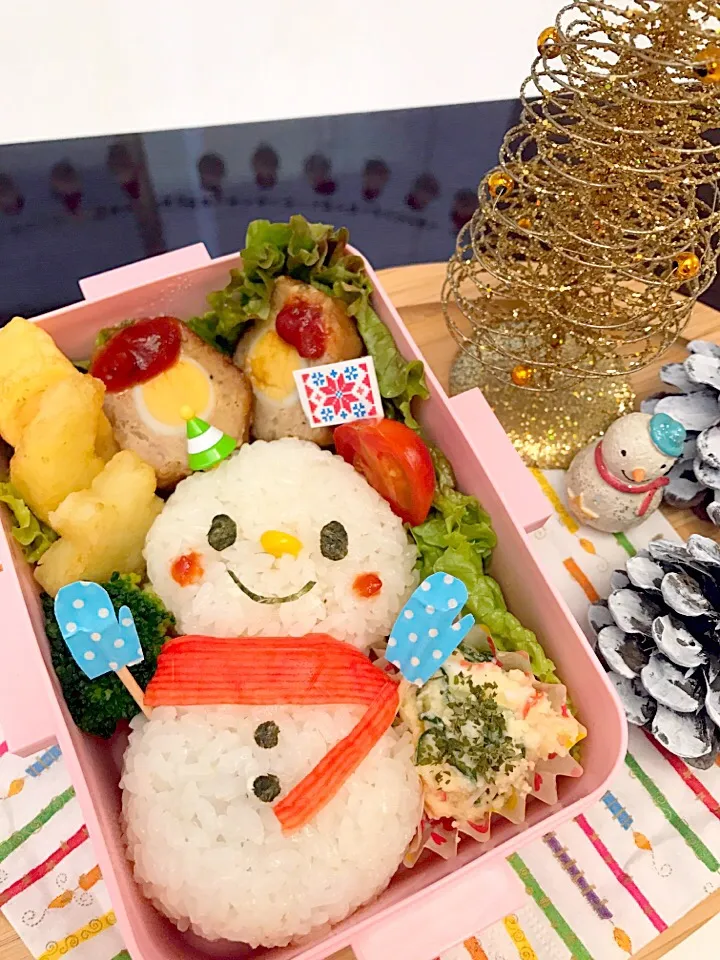 Snapdishの料理写真:❄️雪だるま弁当❄️|ゆきさん