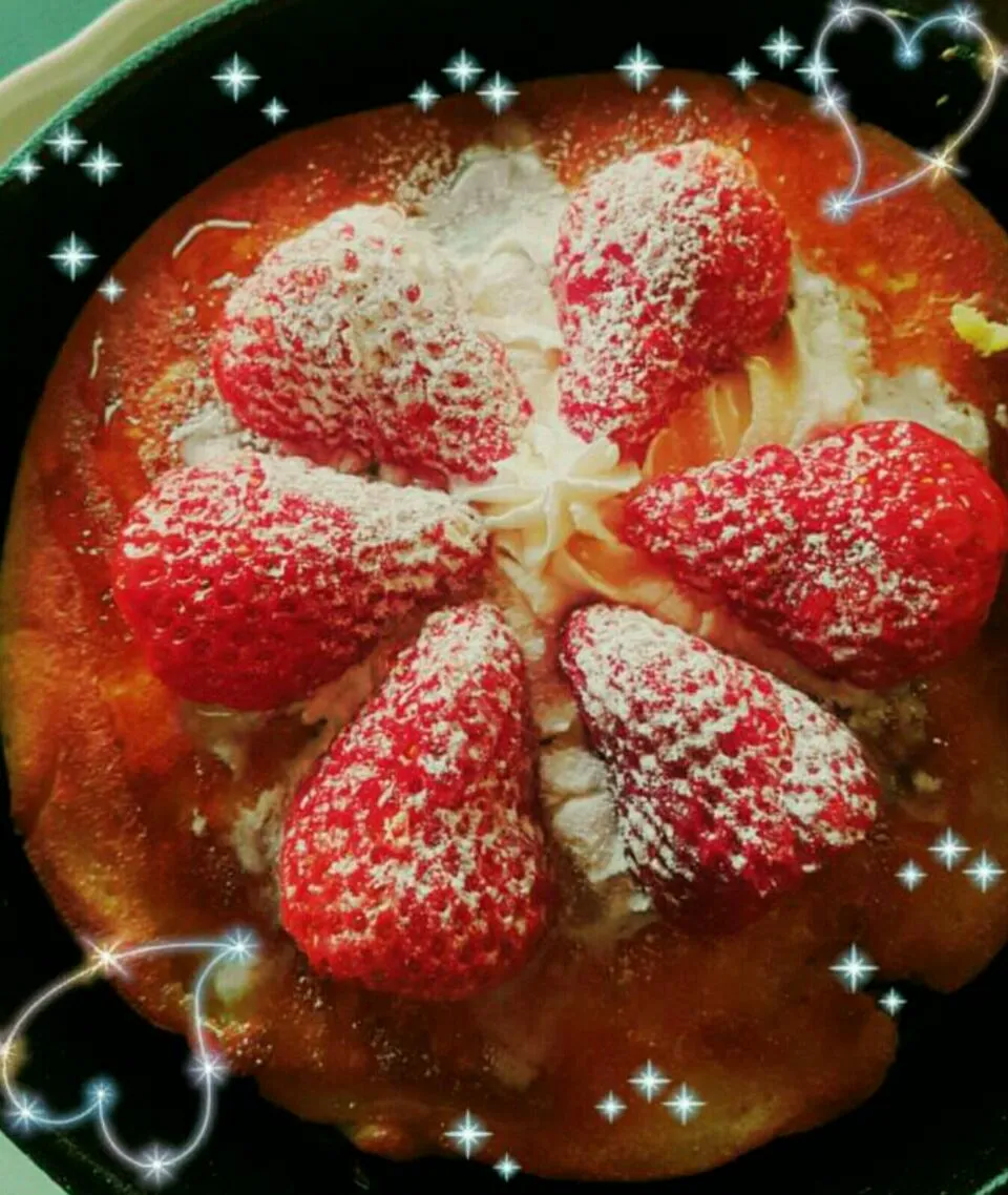 スキレットでパンケーキ🍓|shizukaさん