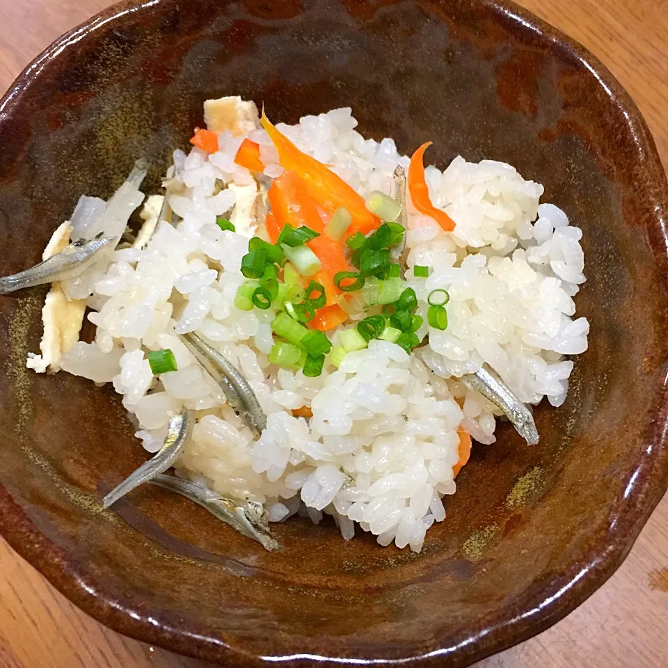 Snapdishの料理写真:いりこ飯|もこうさぎさん