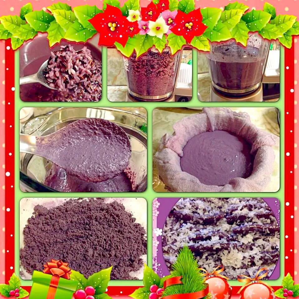 christmas purple yam steamed rice cakes|🌺IAnneさん