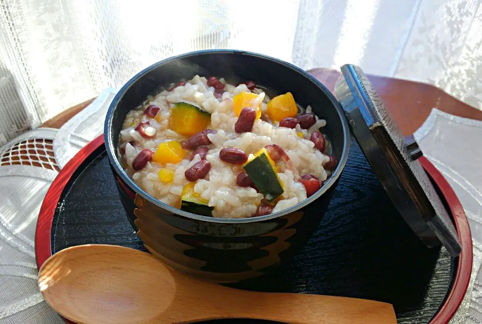 🍚｢冬至粥｣…｢液体塩こうじ｣でやってみました！冬至には少々早いですが…早速、使いました。＾＾＊|*ママちゃん*さん