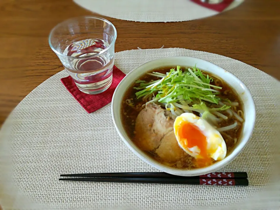 Snapdishの料理写真:きょうの昼ごはん#ラーメン#お昼ごはん#尾道ラーメン|こあささん