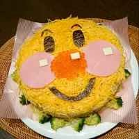 Snapdishの料理写真:アンパンマンチラシ寿司|ちょこちさん