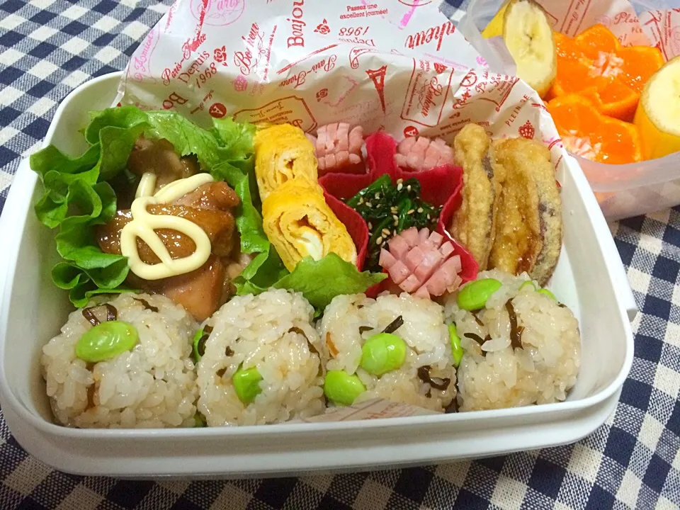 Snapdishの料理写真:今日の部活弁当♪|Hiromi  Nobaさん