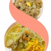 炒飯☆タンメン🍜