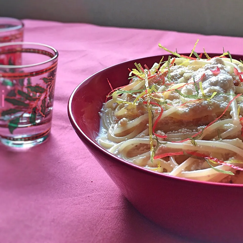 Tomokoちゃんの料理 オイルも生クリームも調味料もいらない明太クリームパスタ 【Creamy Hot Cod Roe Spaghetti】|izoomさん