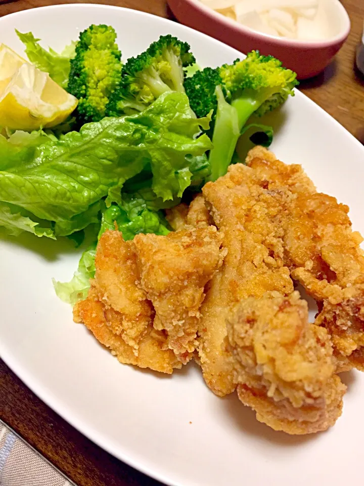 Snapdishの料理写真:生姜風味チキンタツタ🐓|ももこさん