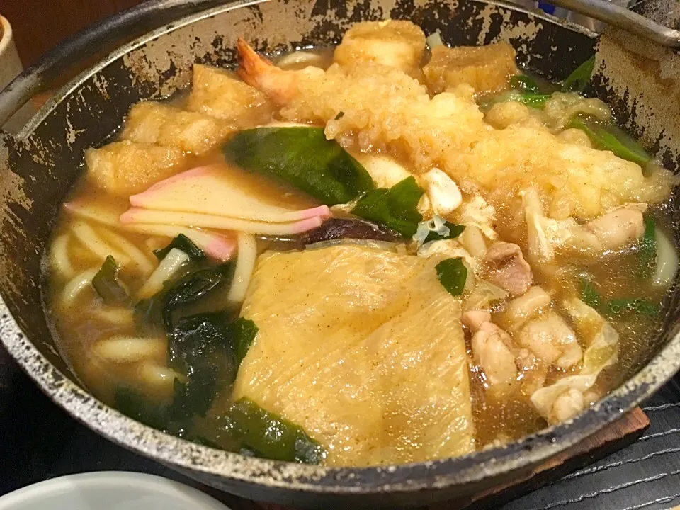 カレー鍋焼きうどん|はっちぃさん