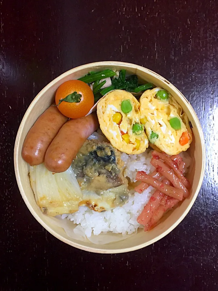 Snapdishの料理写真:さば味噌煮弁当|Erikoさん