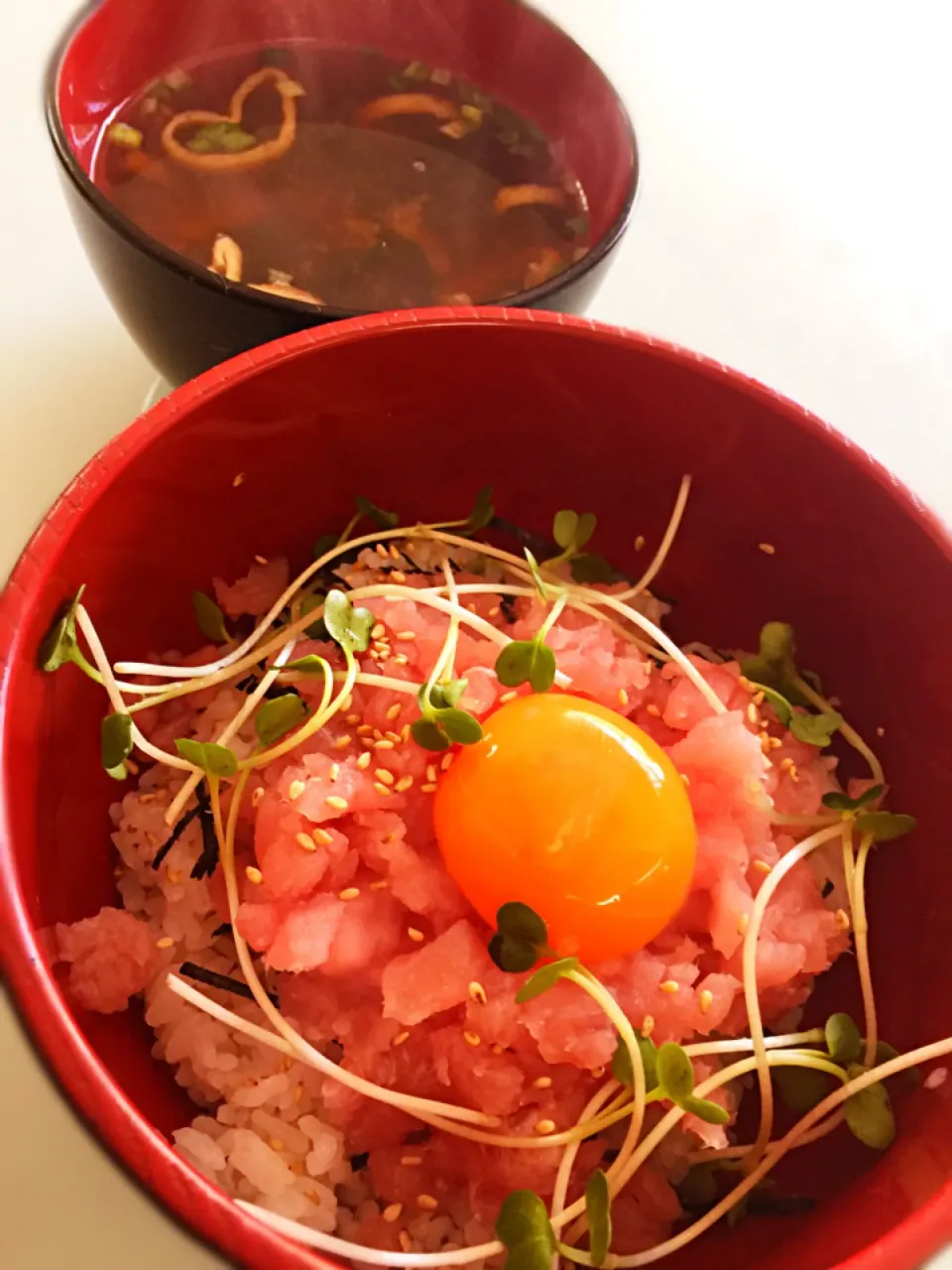 2016/12/19 簡単昼ごはん！マグロのたたき丼(*ˊૢᵕˋૢ*)|愛華さん