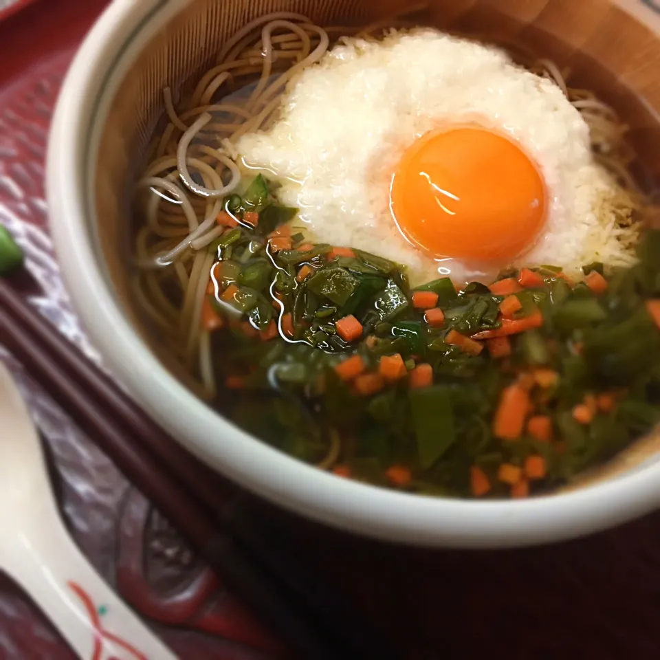 とろろ+めかぶのお蕎麦|こぼるさん