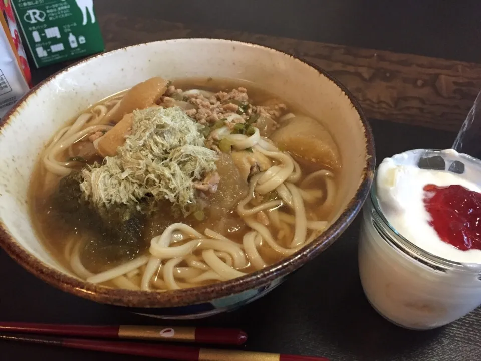 大根のトロトロ煮からの大根いっぱいうどん|さんだーさん