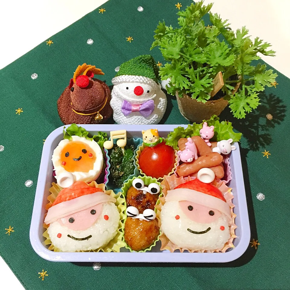 12/20❤︎娘のサンタおにぎり弁当❤︎|Makinsさん