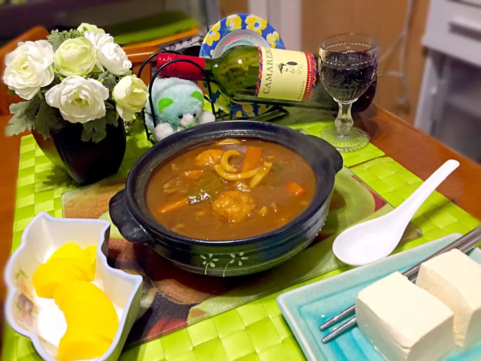 鍋焼きカレーうどん🍲🍛|マニラ男さん