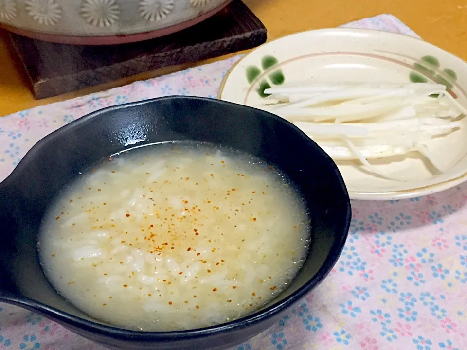 ピェンローのスープで泡飯!  (^-^)|Kei Satoさん