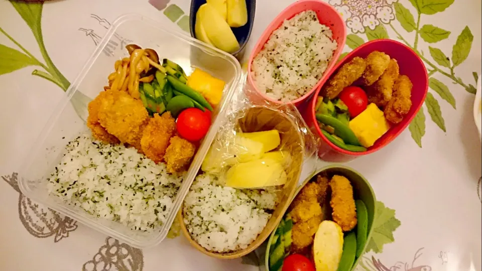 Snapdishの料理写真:一口カツ弁当|ぴよぽよママさん