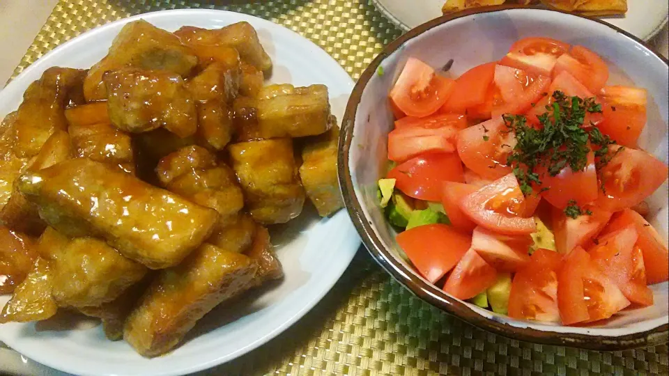 黒酢酢豚定食😋|お母の大皿さん