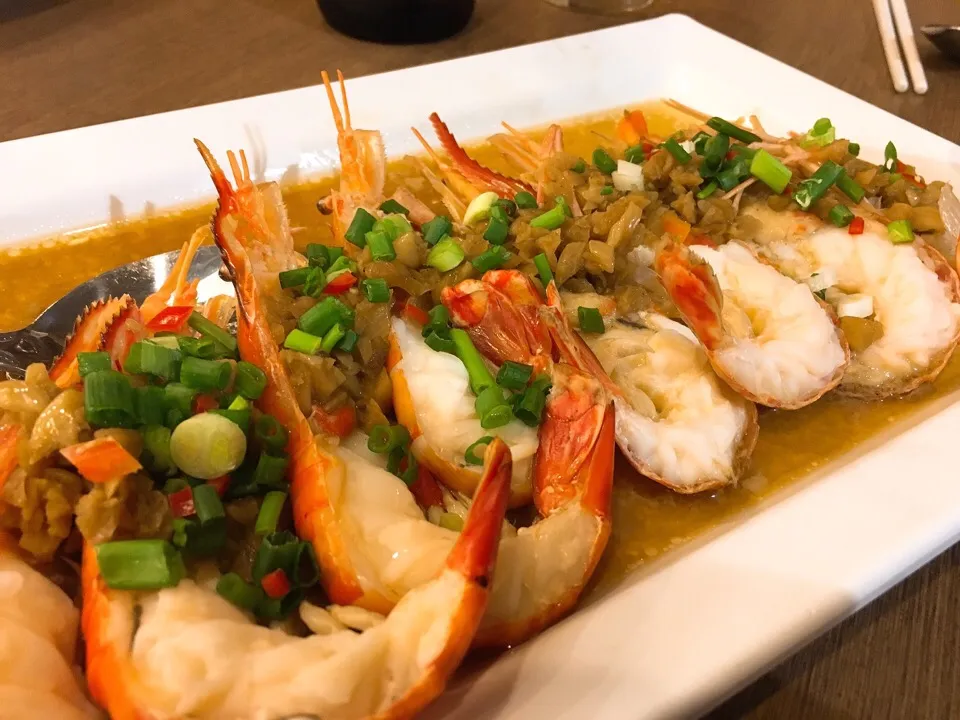 Fried Shrimp w/ Garlic Sauce|chan mitsuさん