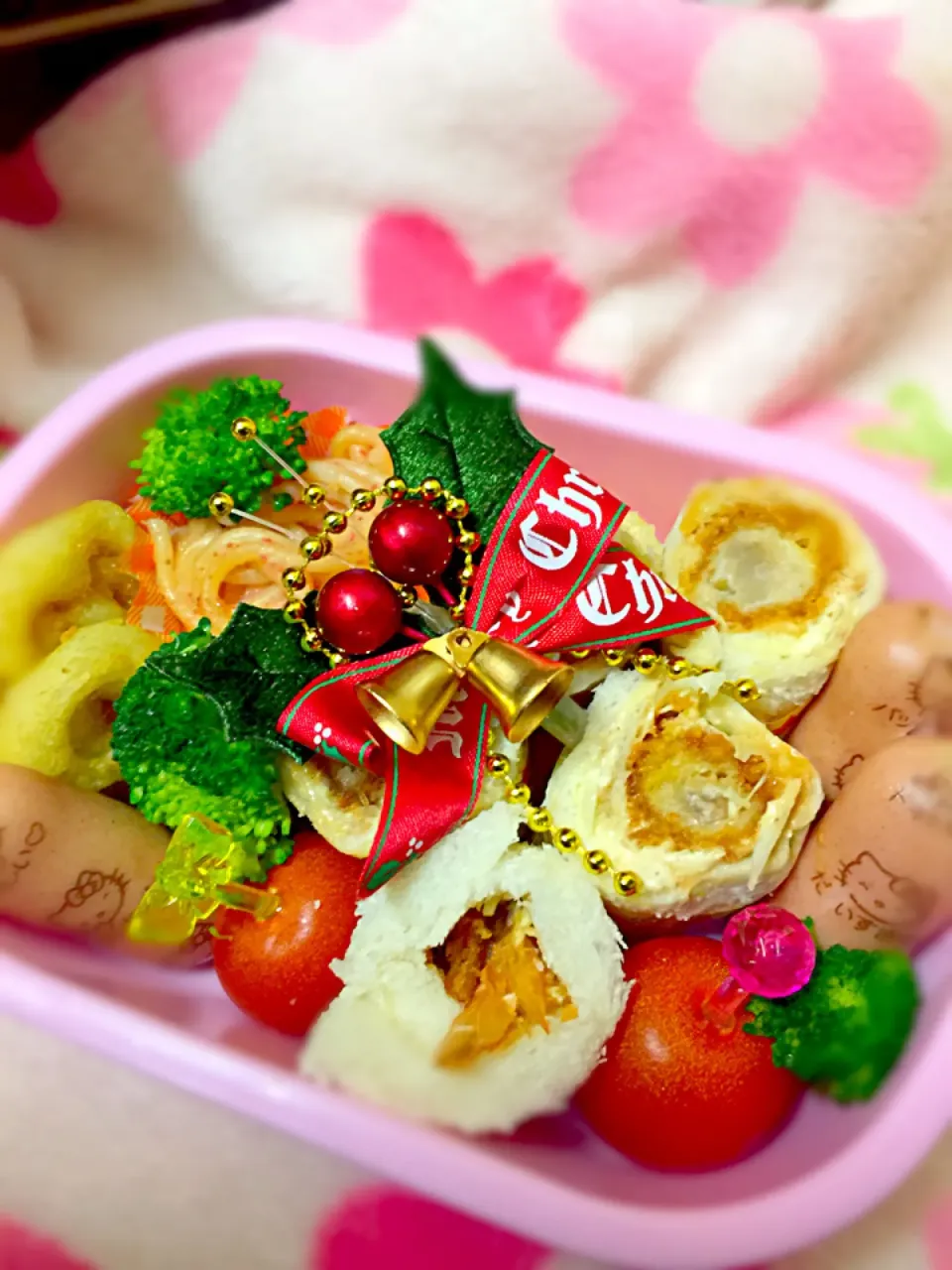 幼稚園のお弁当♡エビかつロール弁当！|ちぃさん