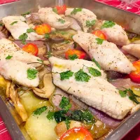 Snapdishの料理写真:Branzino al Forno (すずき)|Fabio  Palmieriさん