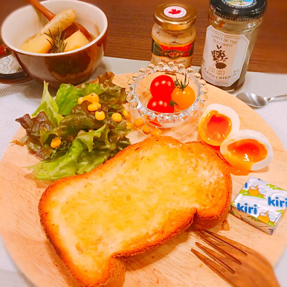 Snapdishの料理写真:昨日のポトフでほっこり温朝食プレート🍽🍲💕|🍎ゆかりんご🍎さん