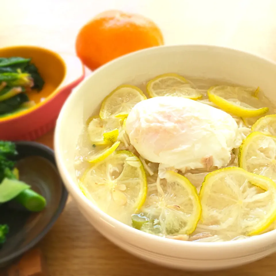 お鍋一つで白石温麺のカボスそば風|むぎこさん